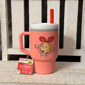 Infantino Cindy Lou Who Pink Tumbler with Red Straw My first tumbler